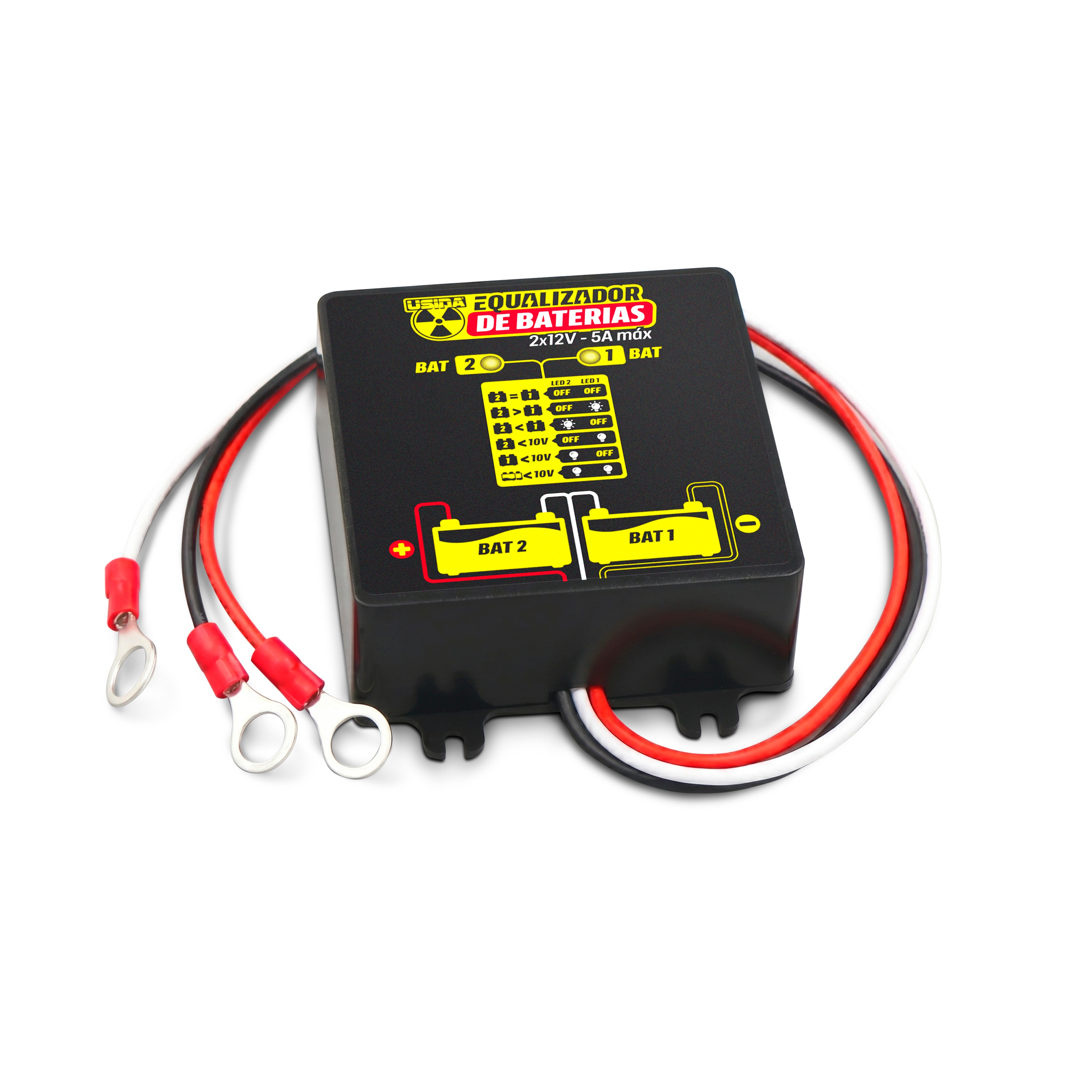 EQUALIZADOR DE BATERIAS 2X12V 5A LED - foto 4