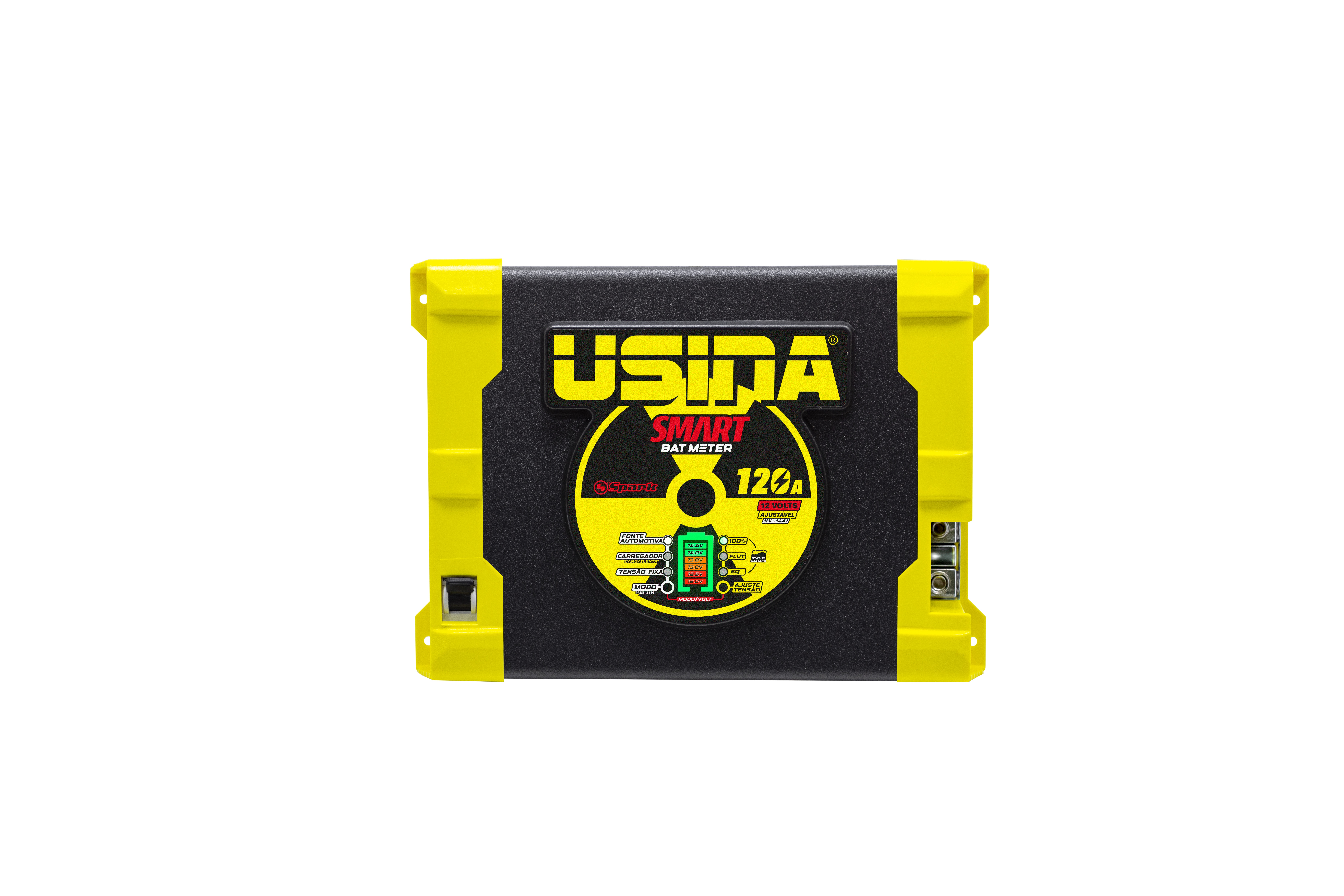 Fonte Usina Smart Bat Meter 120A 12V Bivolt
