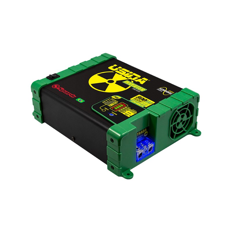 Inversor Usina 800W Onda Senoidal Pura, Off-Grid, Entrada 24VDC, Saída 220VAC, Pico 1600W - foto 3