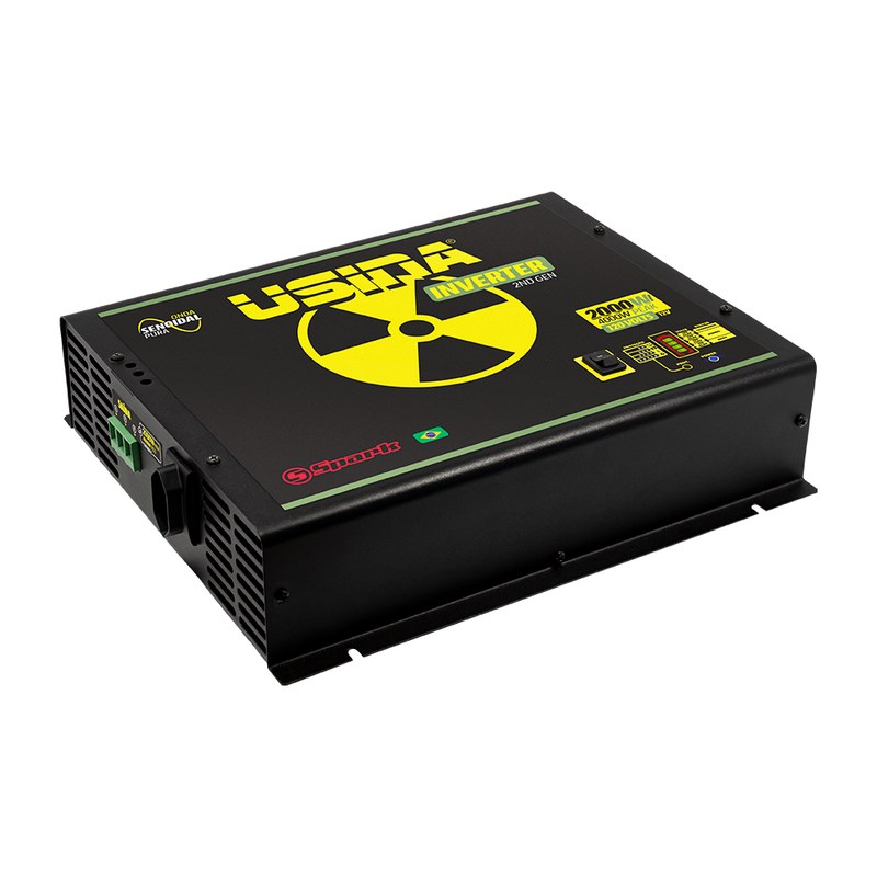 Inversor Usina 2000W Onda Senoidal Pura, Off-Grid, Entrada 12VDC, Saída 120VAC, Pico 4000W - foto 3