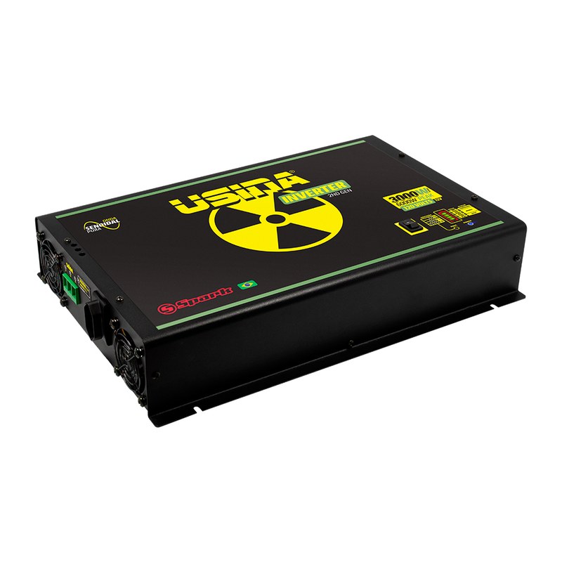 Inversor Usina 3000W Onda Senoidal Pura, Off-Grid, Entrada 12VDC, Saída 120VAC, Pico 6000W - foto 3