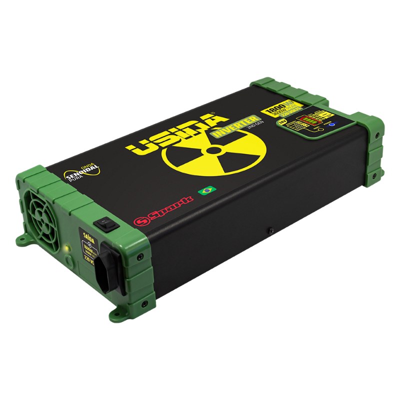 Inversor Usina 1800W Onda Senoidal Pura, Off-Grid, Entrada 24VDC, Saída 220VAC, Pico 3600W - foto 2