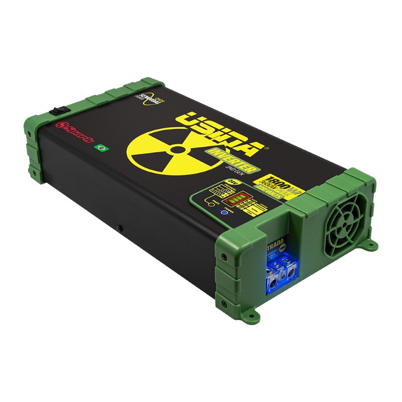 Inversor Usina 1800W Onda Senoidal Pura, Off-Grid, Entrada 24VDC, Saída 220VAC, Pico 3600W - foto 3