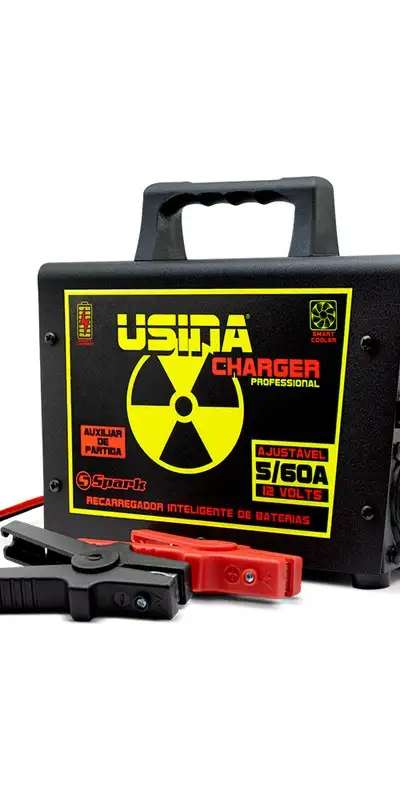 Carregador Inteligente de Baterias Usina Charger 12V 60A Bivolt