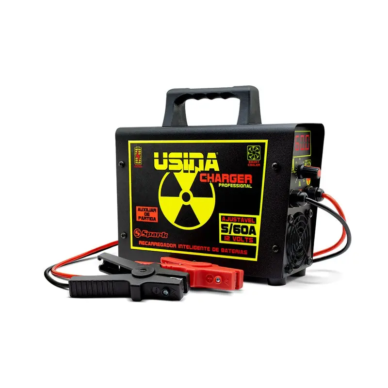 Carregador Inteligente de Baterias Usina Charger 12V 60A Bivolt