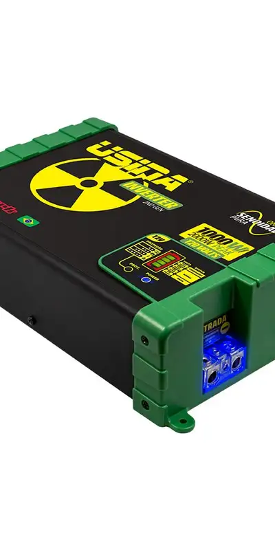 Inversor Usina 1000W Onda Senoidal Pura, Off-Grid, Entrada 12VDC, Saída 120VAC, Pico 2000W